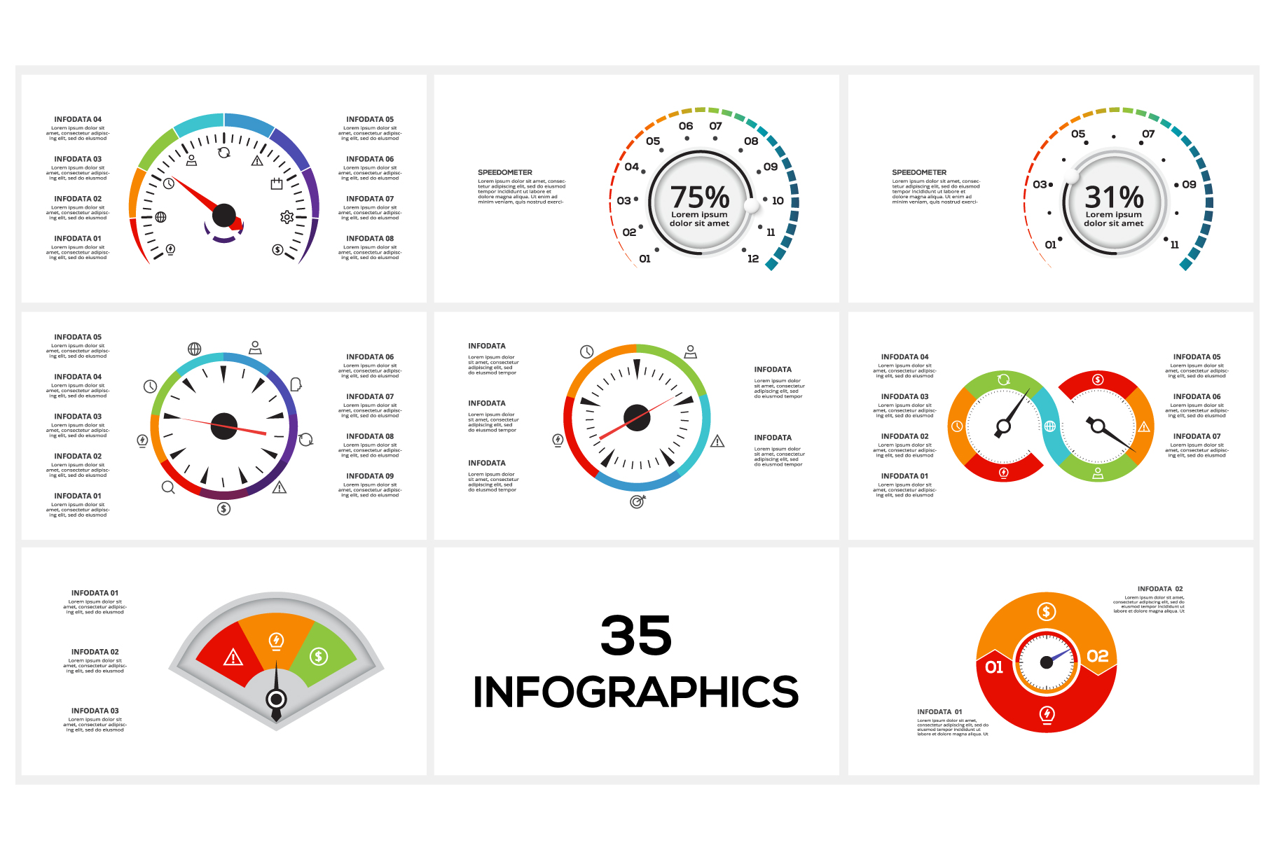 Great set of PowerPoint templates for infographics, Presentation Templates