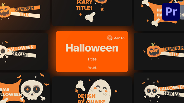 Halloween Titles for Premiere Pro Vol. 08
