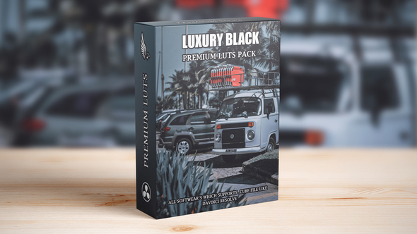 Dark and Moody Luxury Black Look Car Videography LUTs Pack
