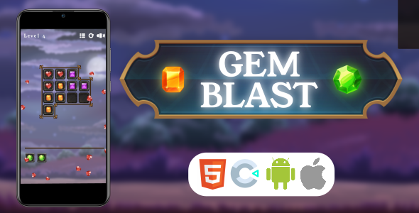 Gem Blast - HTML5 Game - Construct 3