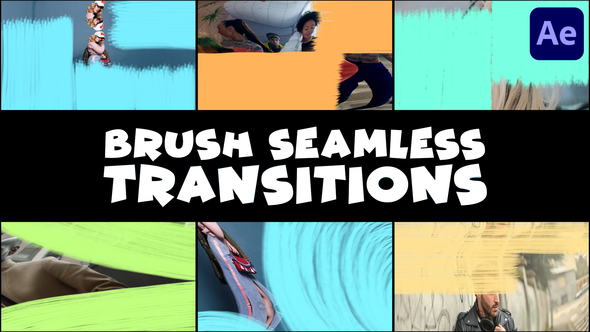 Brush Seamless Transitions | After Effects Elements template preview