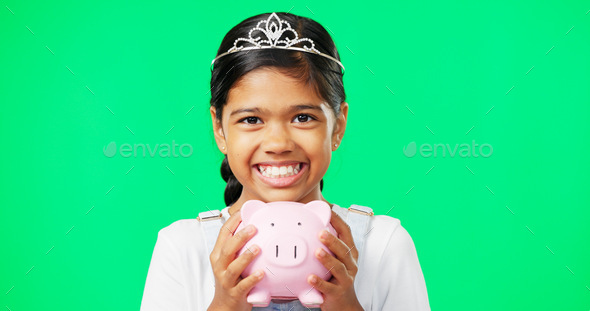 Little girl 2024 piggy bank