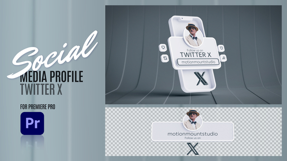 Social Media Profile Twitter X - Premiere Pro