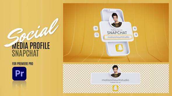 Social Media Profile Snapchat - Premiere Pro