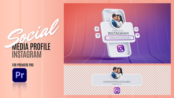 Social Media Profile Instagram - Premiere Pro Premiere Pro template preview