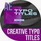 Creative Typo Titles