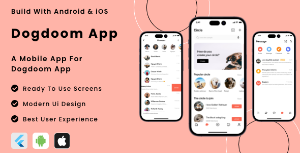 Dogdoom App - Flutter Mobile App Template