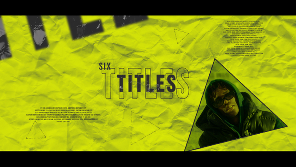 SIX Titles Titles template preview