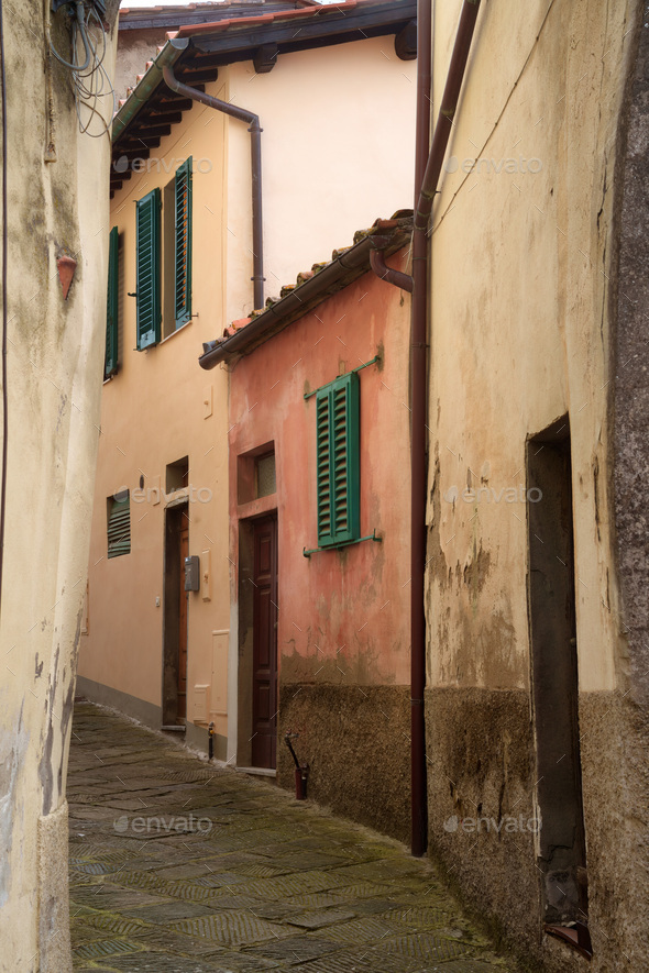 Montegonzi old village in Arezzo province Tuscany Stock Photo by