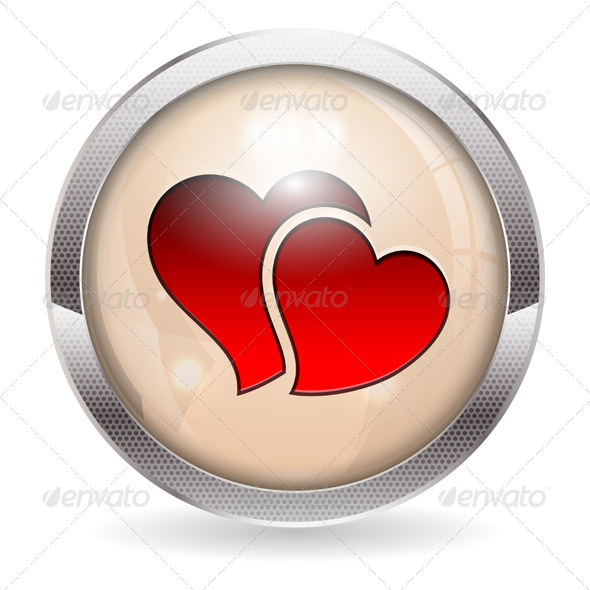 Valentine Button - Valentines Seasons/Holidays