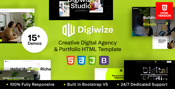 Digiwize - Digital Agency & Creative Portfolio HTML Template