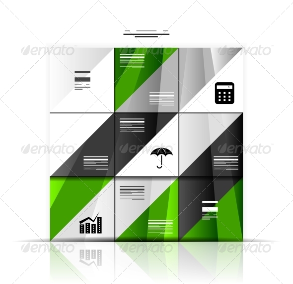Modern Geometric Infographic Banner Template - Web Elements Vectors