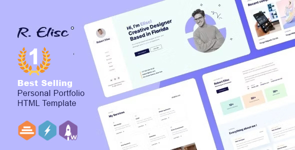 R.Elisc - Personal Portfolio HTML Template