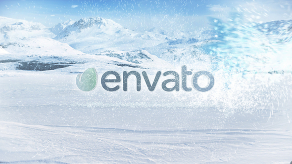 Winter Snow Frost Blizzard Holiday Logo 2