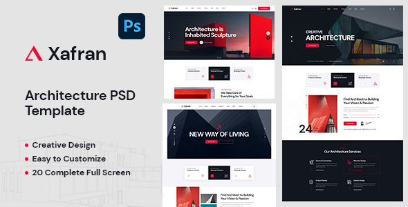 Xafran - Architecture PSD Template