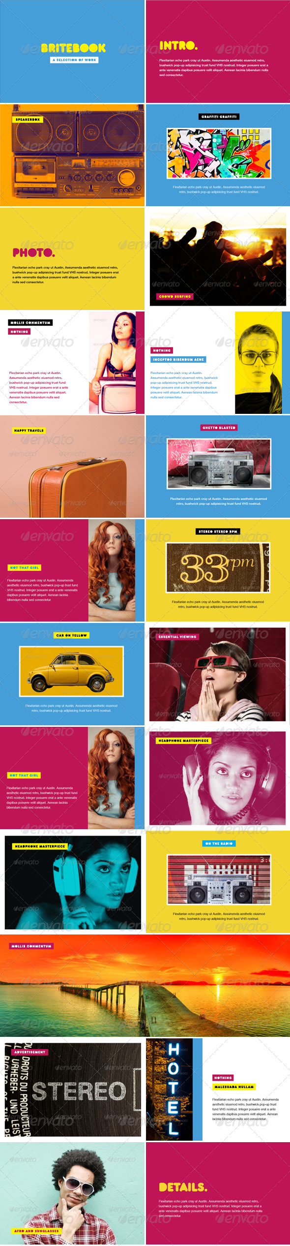 Britebook - Photo Album or Folio Template - Photo Albums Print Templates