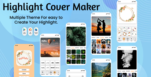 Highlight Cover Maker for IG - Story Maker - Logo Maker - Cover Highlights for Instagram