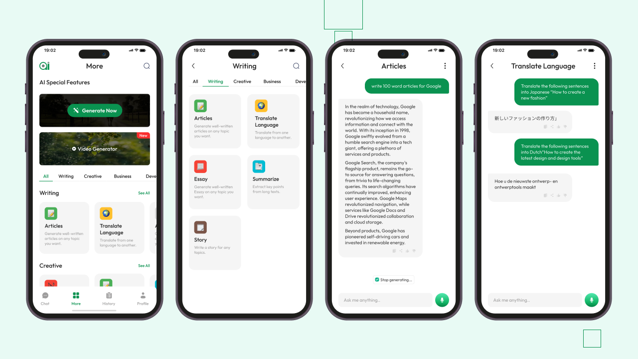 Prime AI Flutter UI Kit - AI Chat, Image Generator, Video Generator, AI ...