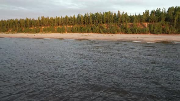 The drone flies away alt