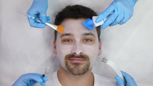 Concept of Male Face Therapy