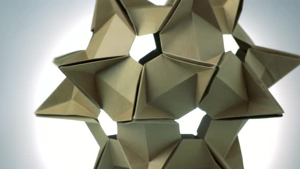 Stellated Spiky Origami Figure. alt