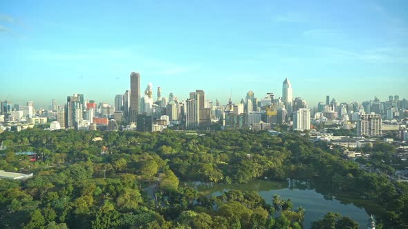 Beautiful building architecture around Bangkok city in Thailand alt