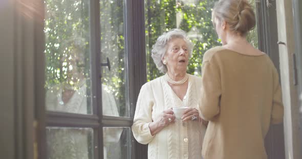 Multigeneration Women Talking Together
