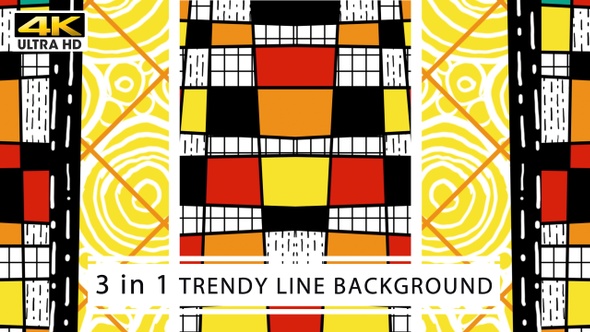 Trendy Line Background 4K
