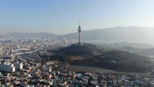 Asia Korea Daegu City Dalseo Gu Duryu Park Duryu Tower