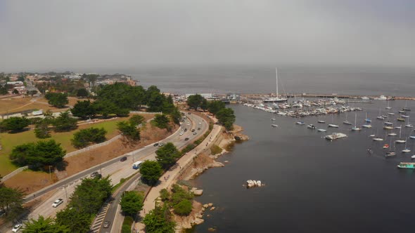 Aerial View of the Monterey Bay Aquarium Pacific Grove alt