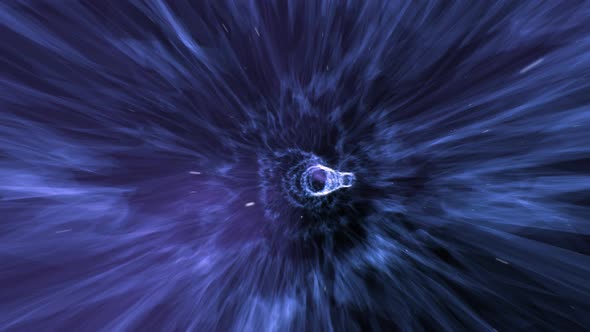 Another galaxy through the wormhole. universe, cosmos, future, time concept alt