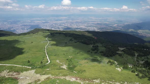 Aerial View at Vitosha Mountain