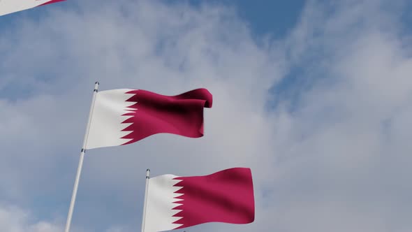 Qatar Flag on the Operating Chipset circuit board alt