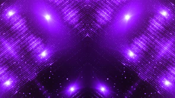 Purple Abstract Fashion Led Background 4K