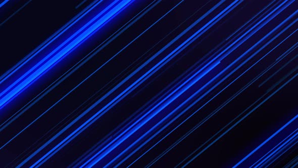 Blue Glowing Particles Lines
