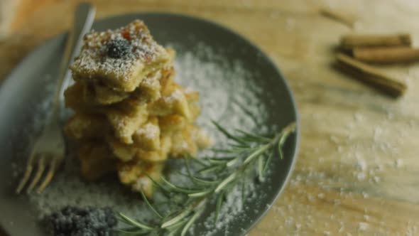 French Toast Christmas Tree Holiday Atmosphere alt