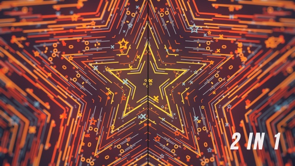 Colorful Abstract Star