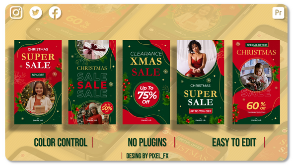 Christmas Sale Stories V1 I MOGRT