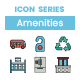 90 Amenities Icons | Gravel Series