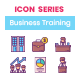90 Business Training Icons | Crayons Series