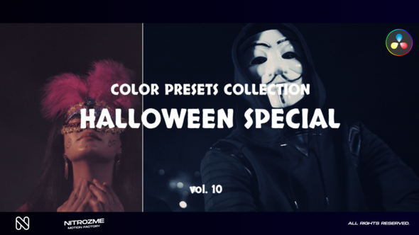 Halloween Special LUT Vol. 10 for DaVinci Resolve