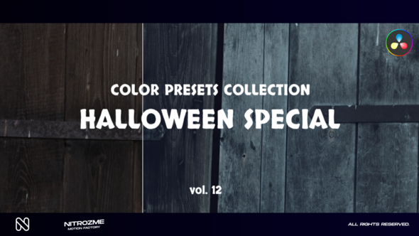 Halloween Special LUT Vol. 12 for DaVinci Resolve