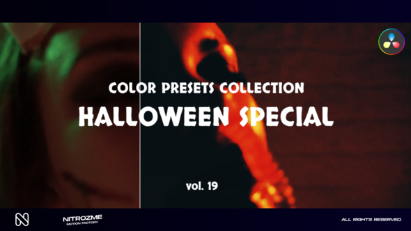 Halloween Special LUT Vol. 19 for DaVinci Resolve