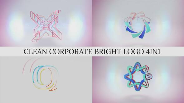 Clean Corporate Bright Logo 4in1