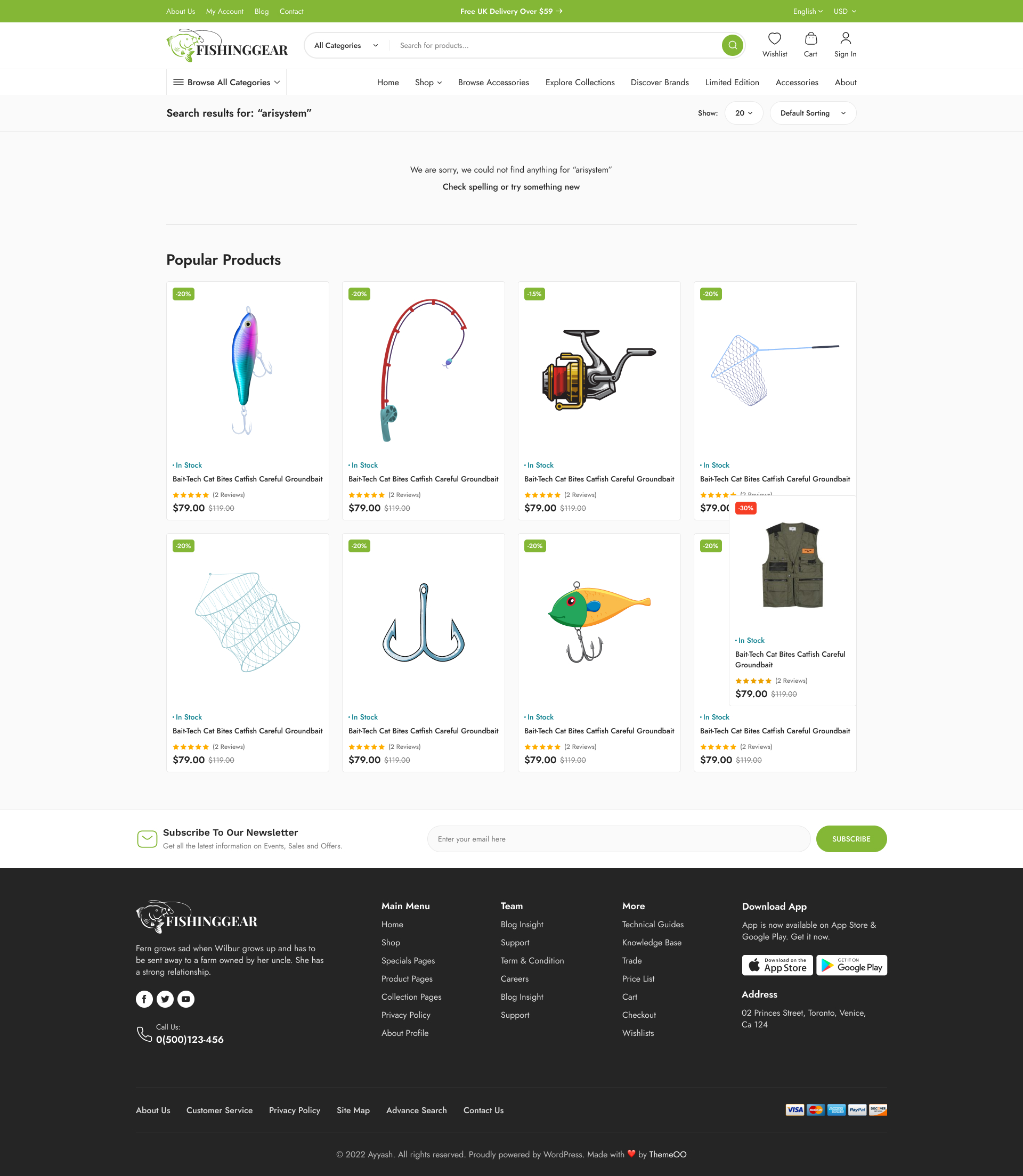 FishingGear - Fishing Accessories WooCommerce Theme