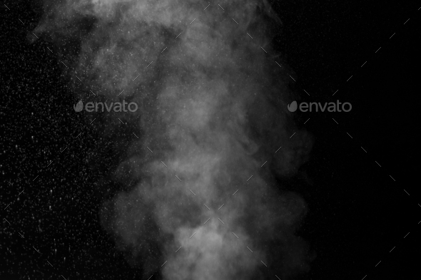 texture of rain and fog on a black background overlay effect. Abstract background element for design
