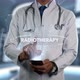 Radiotherapy Male Doctor Hologram Treatment Word - VideoHive Item for Sale