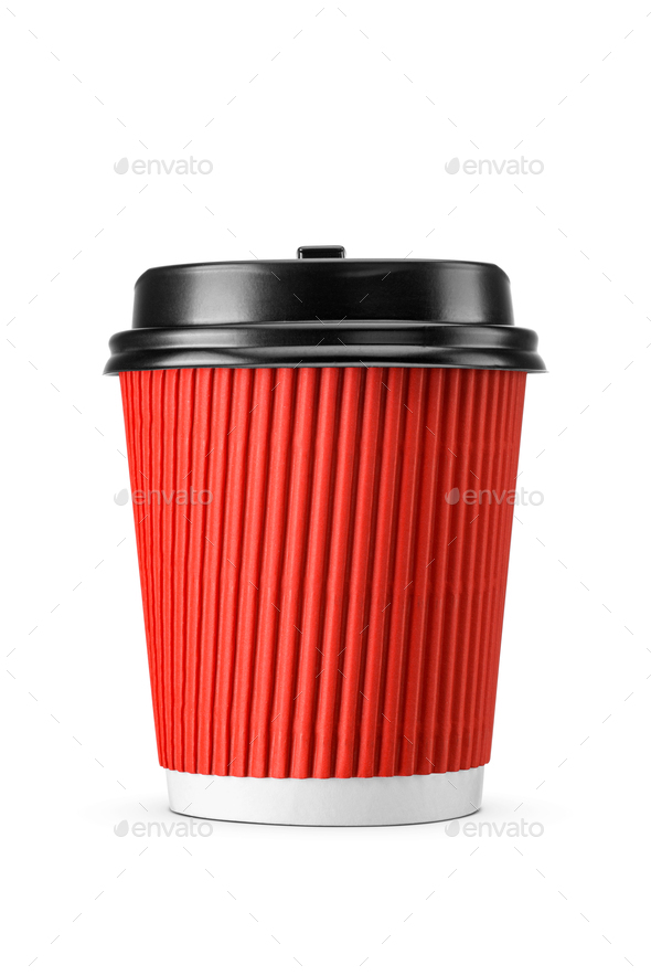 File:Hot Stopper in the lid of a paper coffee cup with a cardboard