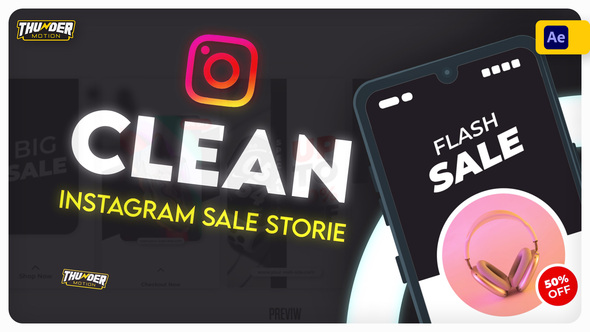 Clean Instagram Sale Stories Pack