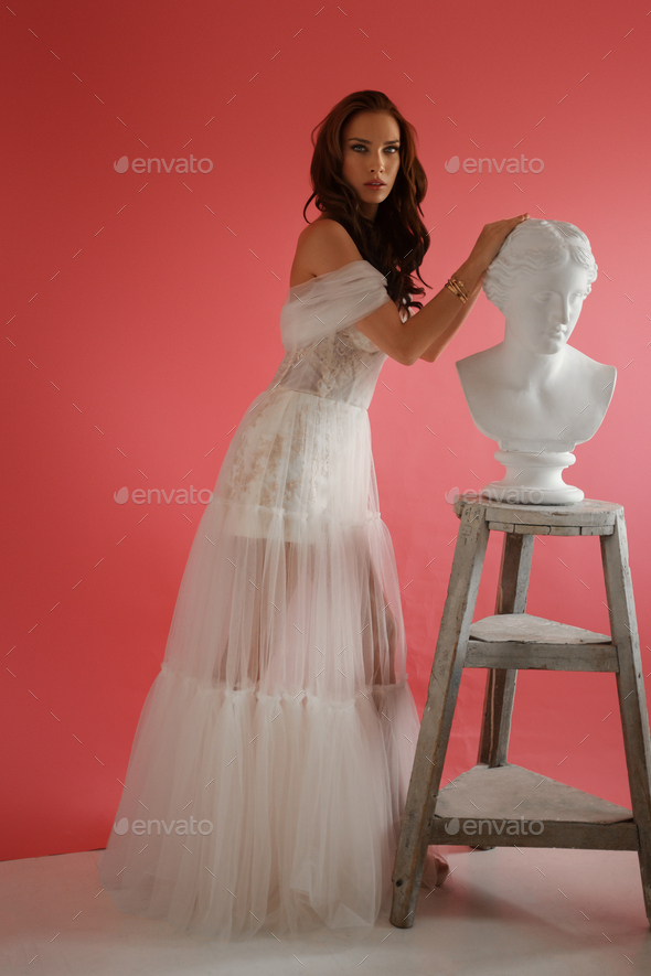 HD wallpaper: woman wearing white wedding gown posing for photo, gaba, son  in law | Wallpaper Flare